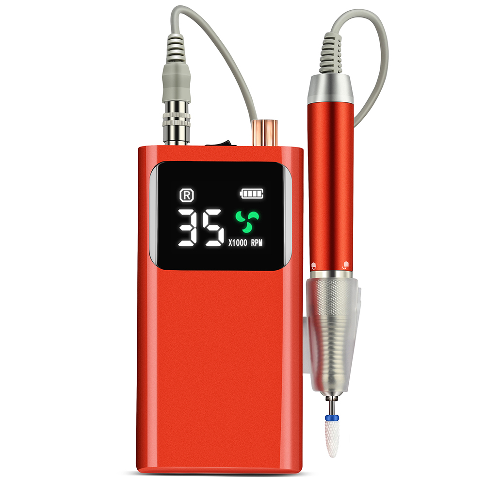 Professional Electric Pedicure Mini Portable nail drill Electric Display 35000rpm Nail Drill